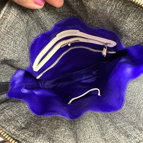 Henri Bendel Jetsetter grey/black Nylon Convertible Backpack/ Crossbody Bag - Picture 7 of 11